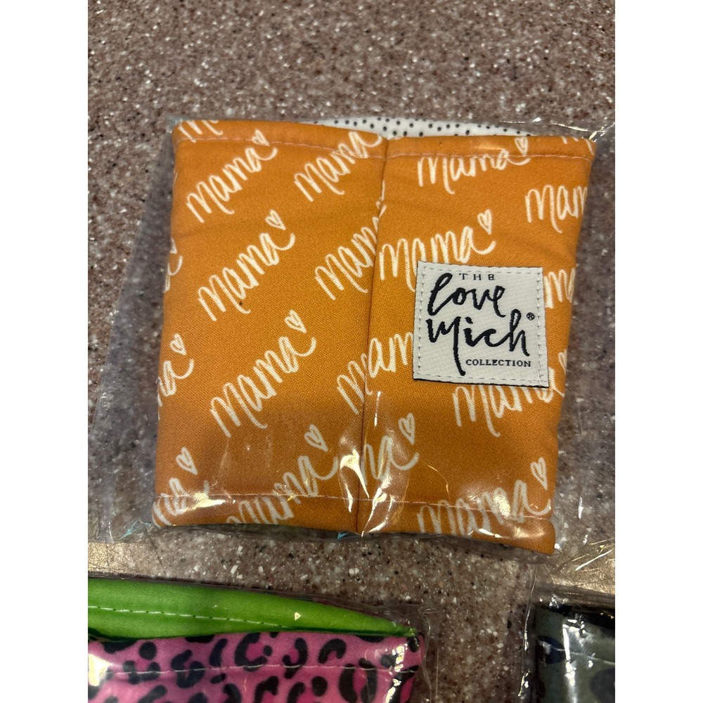 The Love Mich Collection Regular Coffee Cozy Bundle Mama Pink Green Leopard 3pk - Picture 4 of 7